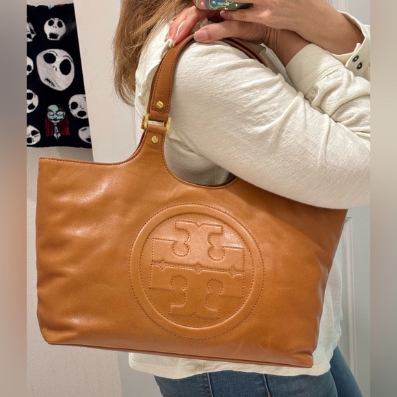 NWT Tory Burch Bombe Tote Tan with dust bag - Picture 3 of 14